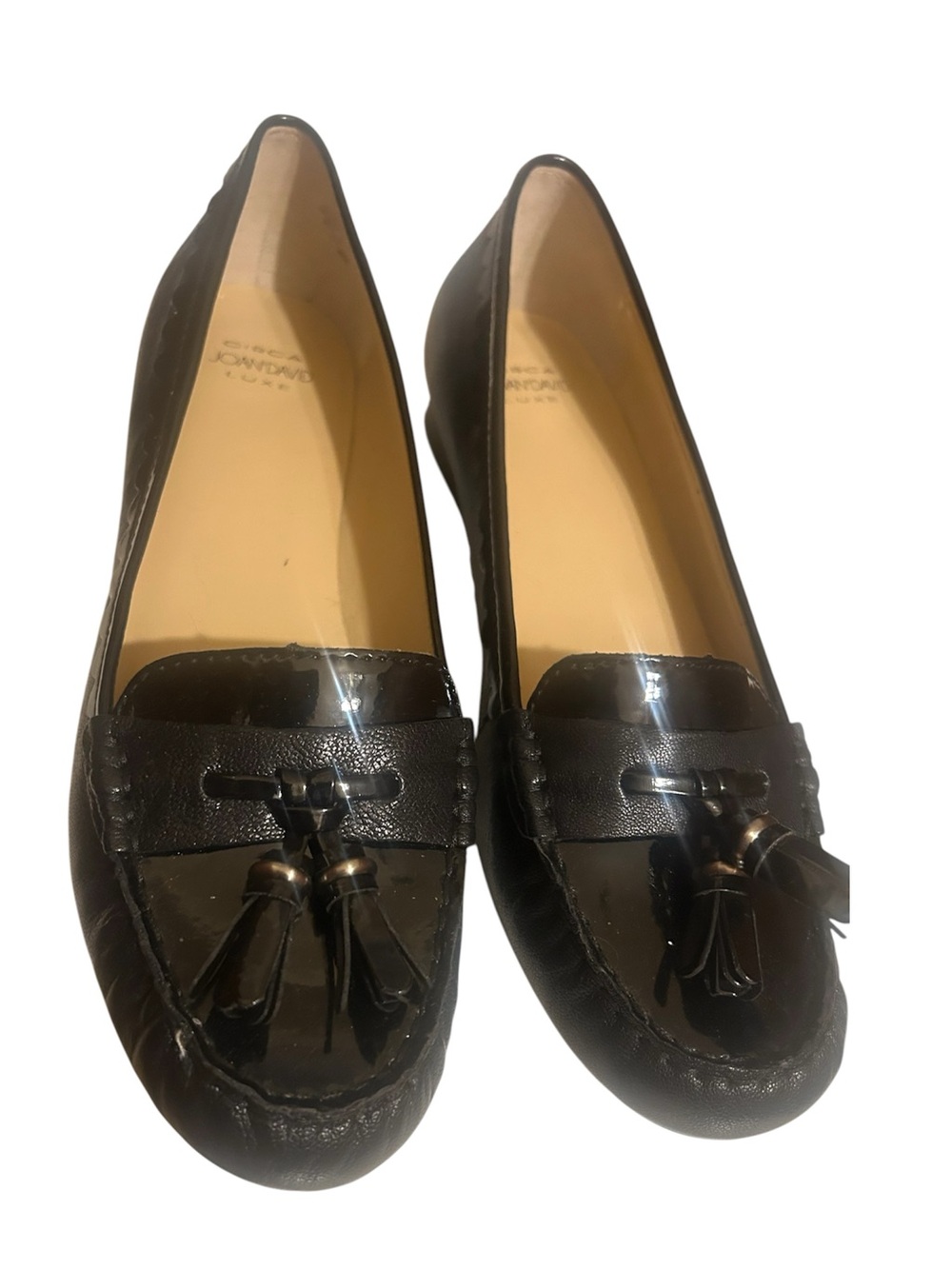 Circa Joan & David Luxe Leathet Tassel Loafer Flats